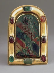 Cameo of Christ giving Blessing